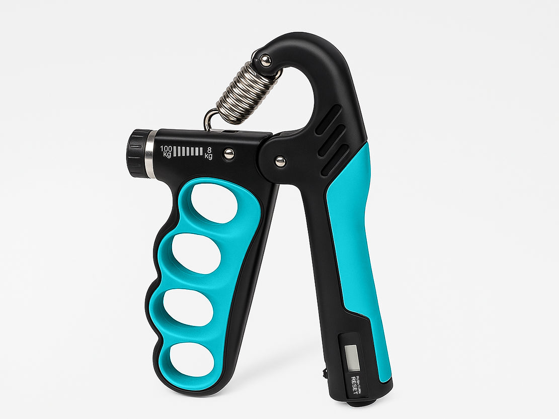 Grip Lab Pro Adjustable Hand Grip Strengthener 5–100kg Resistance + Rep Counter