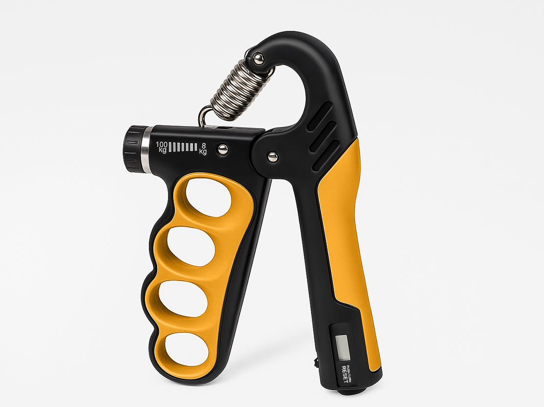 Grip Lab Pro Adjustable Hand Grip Strengthener 5–100kg Resistance + Rep Counter