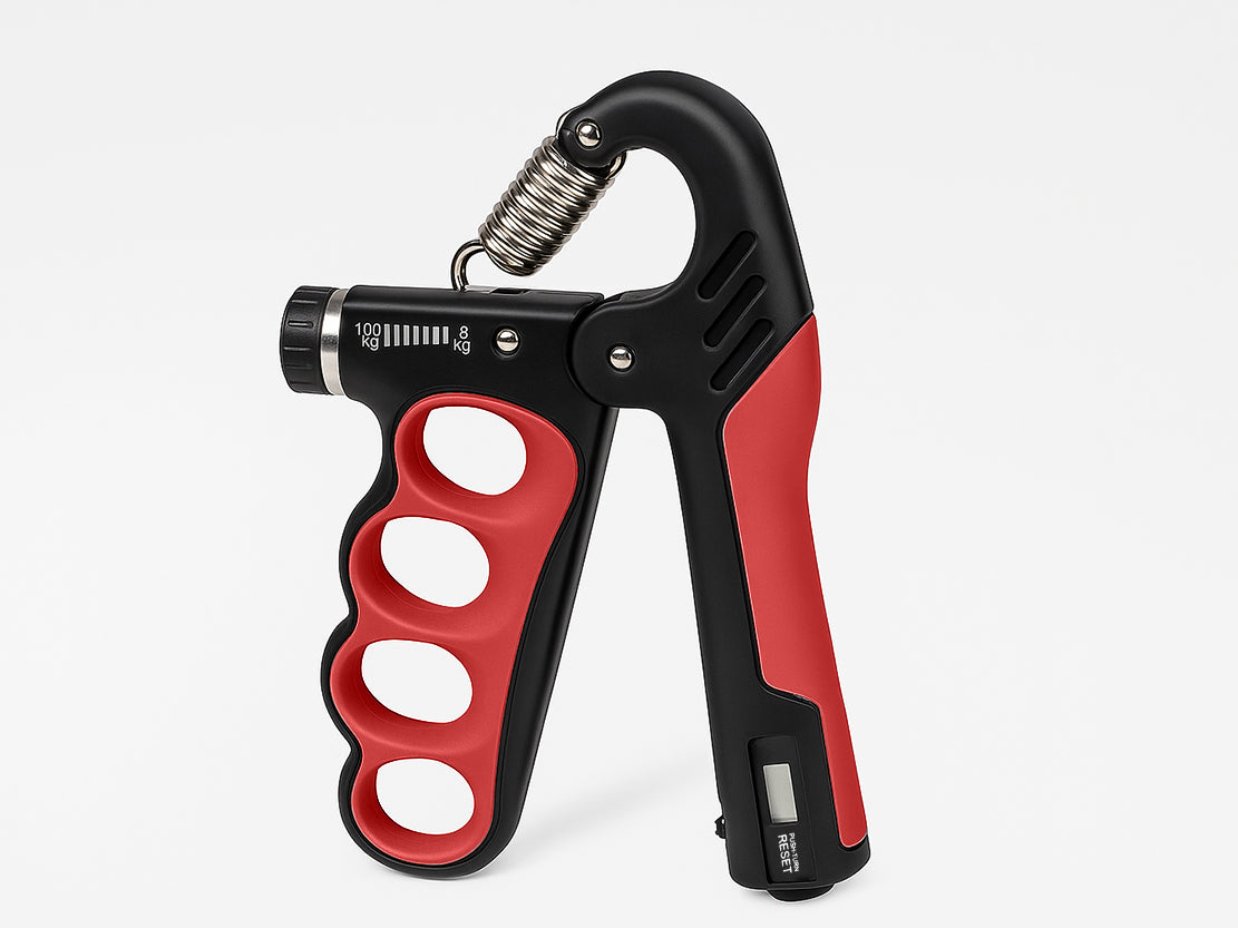 Grip Lab Pro Adjustable Hand Grip Strengthener 5–100kg Resistance + Rep Counter